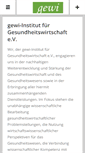 Mobile Screenshot of gewi-institut.de