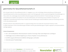Tablet Screenshot of gewi-institut.de